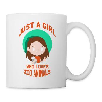 Zoo Animals Animal Park Girl Woman - Mug blanc - blanc - Droite