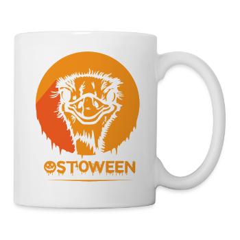 Safari Afrika serengeti wildlife halloween Strauß - Tasse - Weiß - Rechts