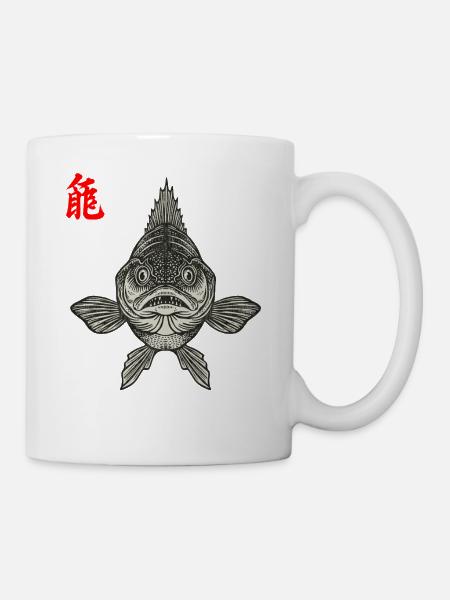 Zander Asiatisch - Tasse - Weiß