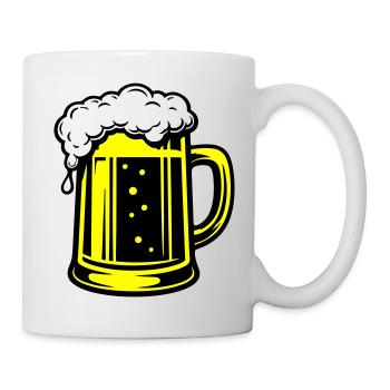 Bière Beer Symbol Beer - Mug blanc - blanc - Droite