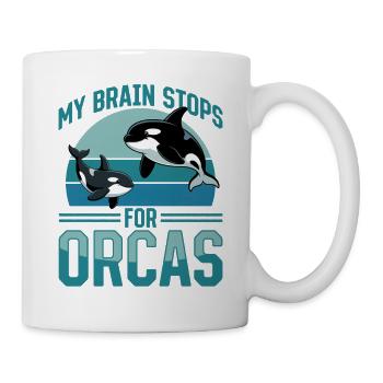 Funny Orca - Tasse - Weiß - Rechts