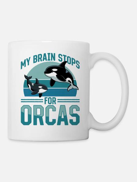 Funny Orca - Tasse - Weiß
