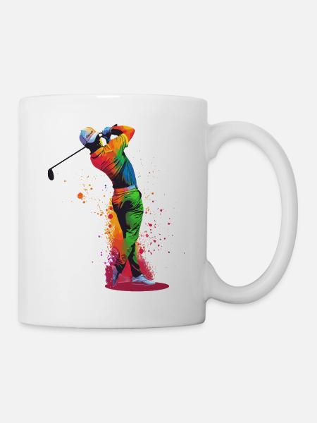 Golfspieler - Tasse - Weiß