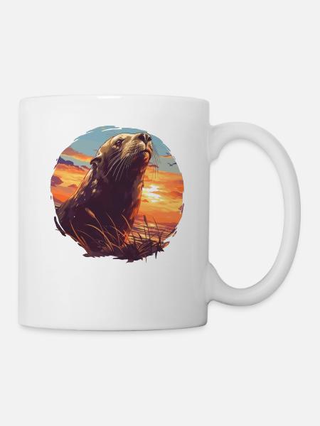 Seelöwen Seelöwe - Tasse - Weiß