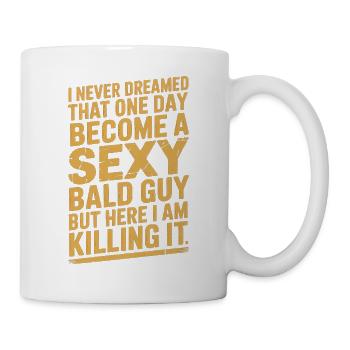 Génie : Sexy Chauve - Mug blanc - blanc - Droite