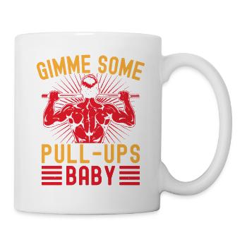 Les passionnés de fitness me donnent des tractions de calistnique - Mug blanc - blanc - Droite