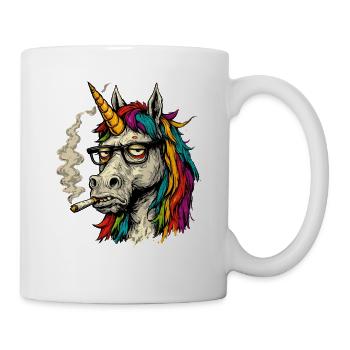 Licorne Arc-en-ciel Frère Cool - Mug blanc - blanc - Droite