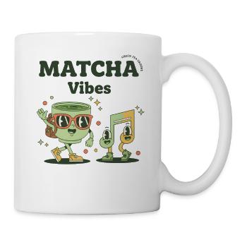 Matcha Vibes Thé vert Groove Thé Matcha - Mug blanc - blanc - Droite