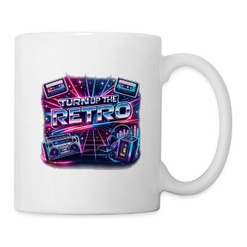 Turn Up the Retro Neon Nostalgia - Mug - white - Right