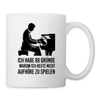 Ich habe 88 Gründe warum ich nicht aufhöre - Tasse - Weiß - Rechts