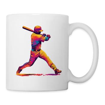 Pop Art Baseball Swing - Mug - white - Right
