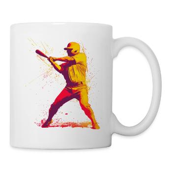Baseball - Tasse - Weiß - Rechts
