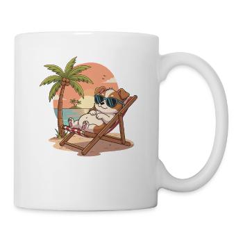 Strand-Lounge Corgi - Tasse - Weiß - Rechts
