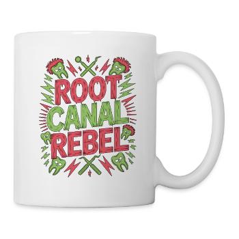 Periodontist Root Canal Rebel Dental Specialist - Tasse - Weiß - Rechts