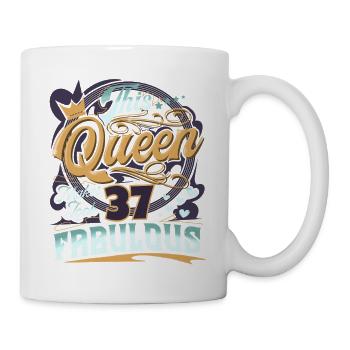 Reine du 37e anniversaire - Mug blanc - blanc - Droite