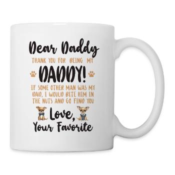 Chihuahua Chihuahueño Cher Papa - Mug blanc - blanc - Droite
