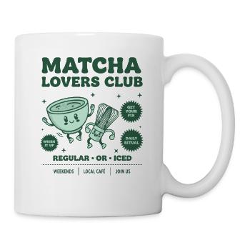 Matcha Lovers Club Whisk It Up Regular Or Iced - Tasse - Weiß - Rechts
