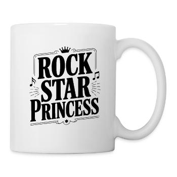 Princesse Rock Star - Mug blanc - blanc - Droite