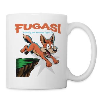 FUGASI Sprungfuchs - Tasse - Weiß - Rechts