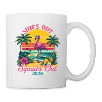 Suns Out Squads Out 2026 Spring Break Kreuzfahrt Spaß - Tasse - Weiß - Rechts