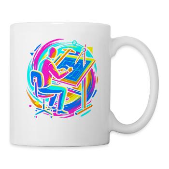 Architekt - Tasse - Weiß - Rechts