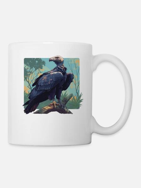 Geier - Tasse - Weiß
