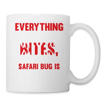 Safari Afrique : Savane faunique du Serengeti - Mug blanc - blanc - Droite