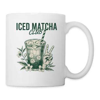 Iced Matcha Club Green Tea Matcha Latte Lover - Tasse - Weiß - Rechts