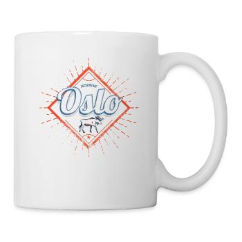 Oslo Capital of Norway Vintage Souvenir - Mug - white - Right