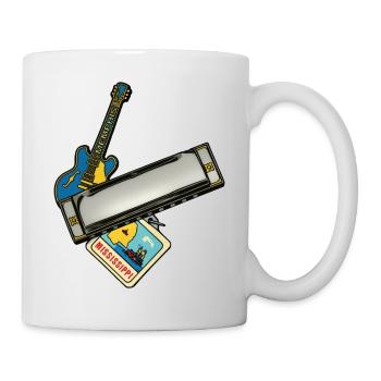 THE BLUES ROAD #1 - sound & vision - Mug blanc - blanc - Droite