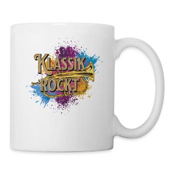 Cor ténor - musique classique, rocks, musique classique, éventail, cuivres - Mug blanc - blanc - Droite