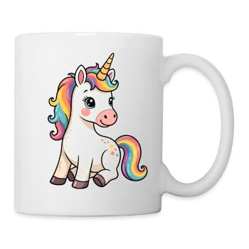 Licorne mignonne - Mug blanc - blanc - Droite