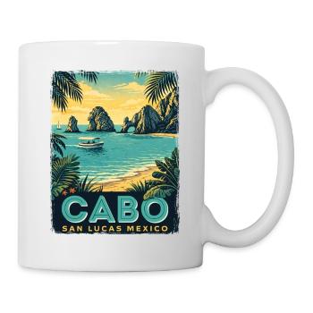 Croisière rétro des vacances de printemps à Cabo San Lucas, Mexique - Mug blanc - blanc - Droite