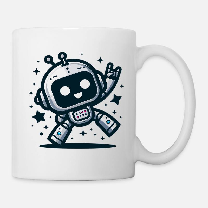 Robot dance in the stardust - Mug - white