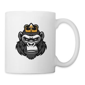 Gorilla Head Crown - Mug - white - Right
