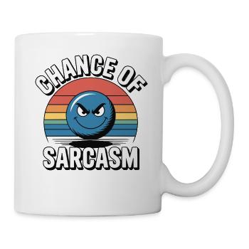 Chance of Sarcasm - Retro Grin - Mug - white - Right