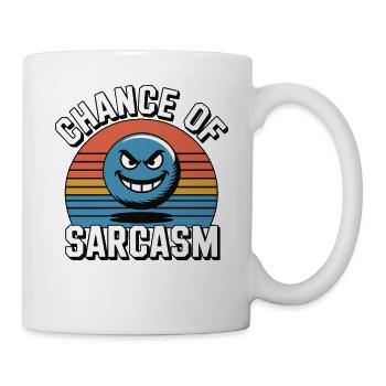 Chance of Sarcasm - Retro Grin - Mug - white - Right