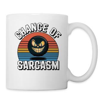 Chance of Sarcasm - Retro Grin - Mug - white - Right