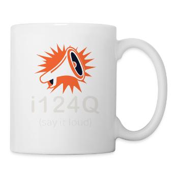 i124Q – Chemise statement Say it loud - Mug blanc - blanc - Droite