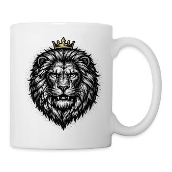 Lion, Lion's Head, Strong, Wild, Proud, Royal - Mug - white - Right