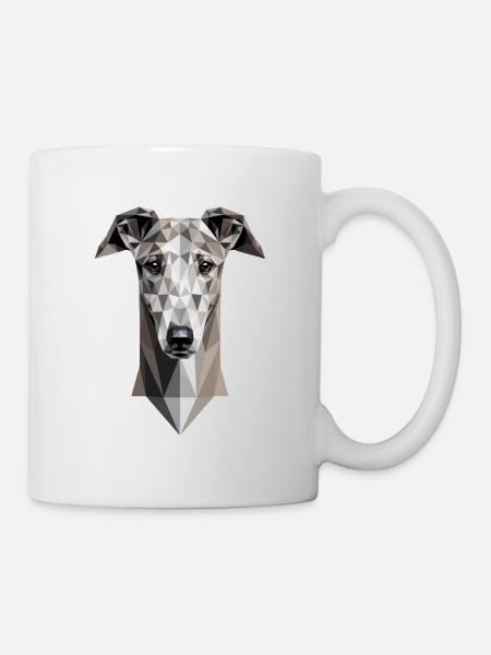 Amante del perro galgo, perro de caza amatizado por el galgo. - Taza - blanco