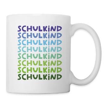 Schoolchild Student School Schoolgirl First grader - Mug - white - Right