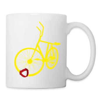 Radball, Cycleball, Hallenradsport - Tasse - Weiß - Rechts