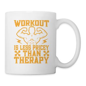 Un bodybuilder de motivation fitness moins cher que le thérap - Mug blanc - blanc - Droite