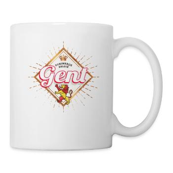 Ghent in Flanders Belgium Retro Europe Souvenir - Mug - white - Right