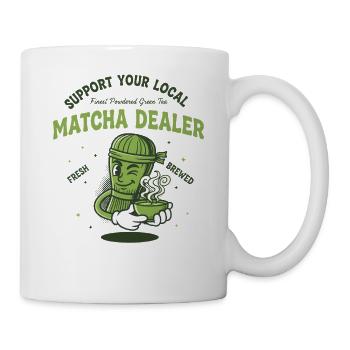 Support Your Local Matcha Dealer Green Tea Lover - Mug - white - Right