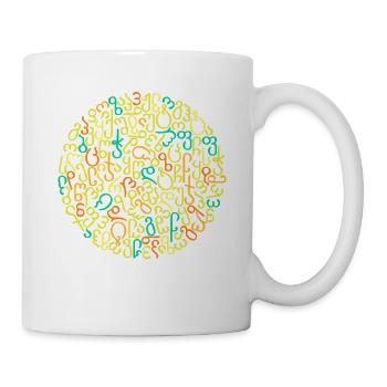 Georgische Schrift Art - Einzigartiges Spruch  - Tasse - Weiß - Rechts