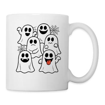 Cute Halloween Ghosts - Funny Haunted Outfit - Mug - white - Right