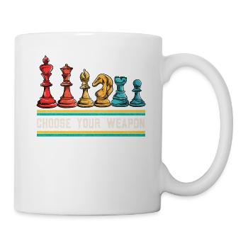 Choose Your Weapon: Chess Heroes - Mug - white - Right