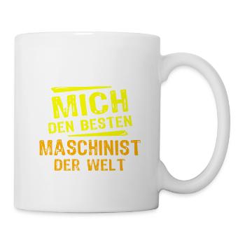 Maschinist Geschenk - Tasse - Weiß - Rechts